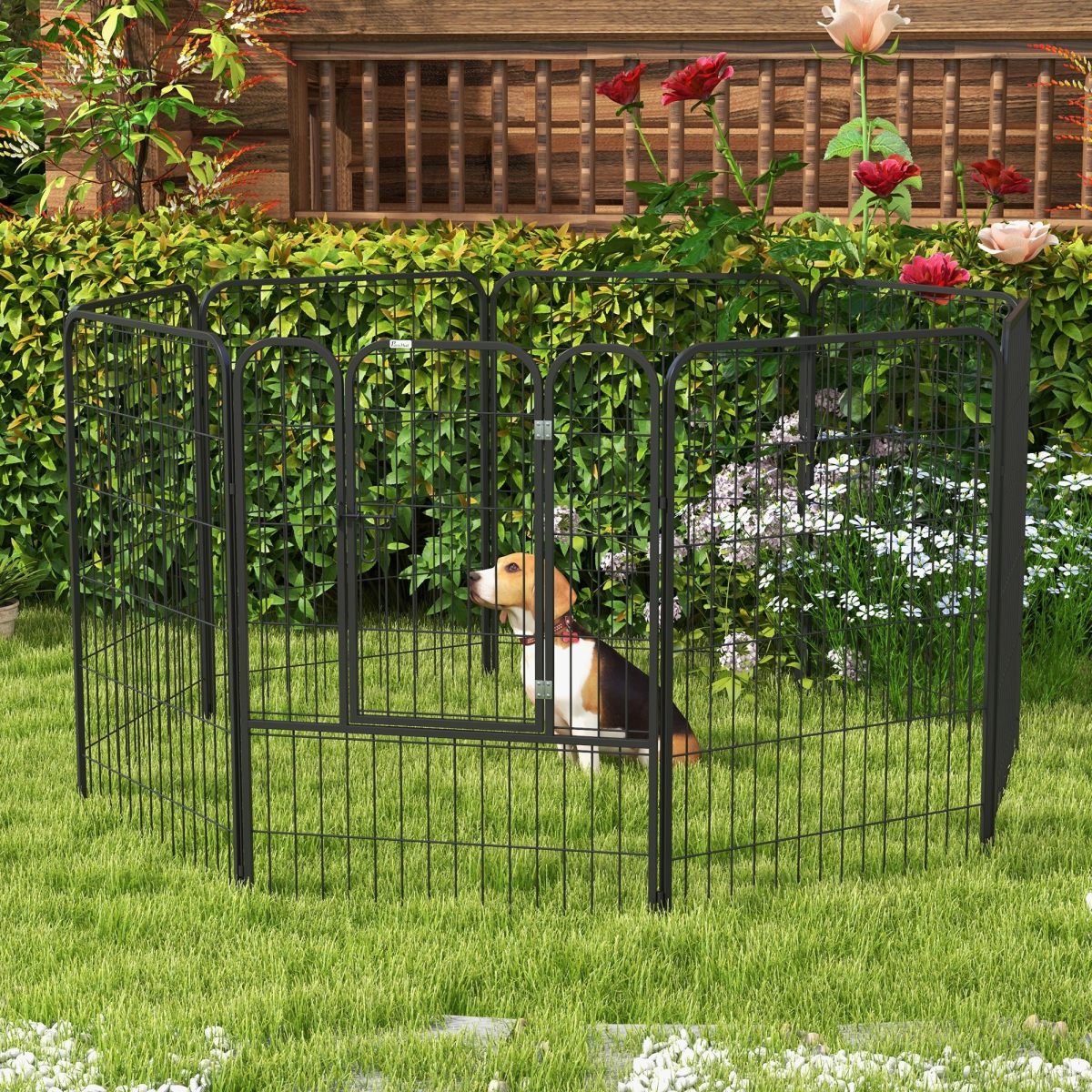 4 Sizes Pet Playpen Dog Rabbit Puppy Cage Folding Run Fence Metal Hutch