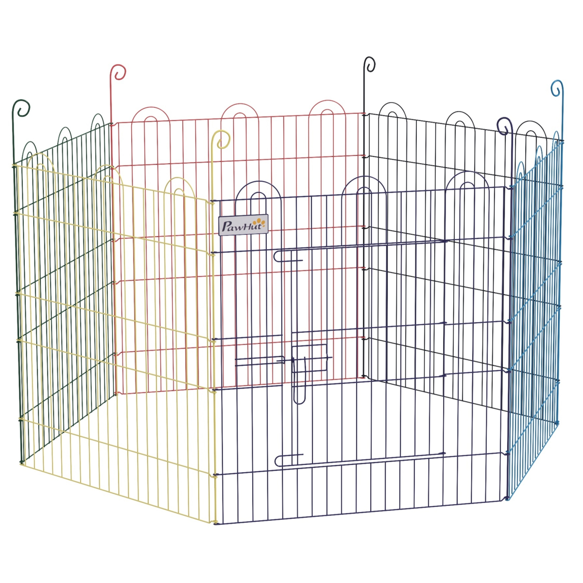 PawHut Pet Playpen Dog Puppy Crate Kennel with Door