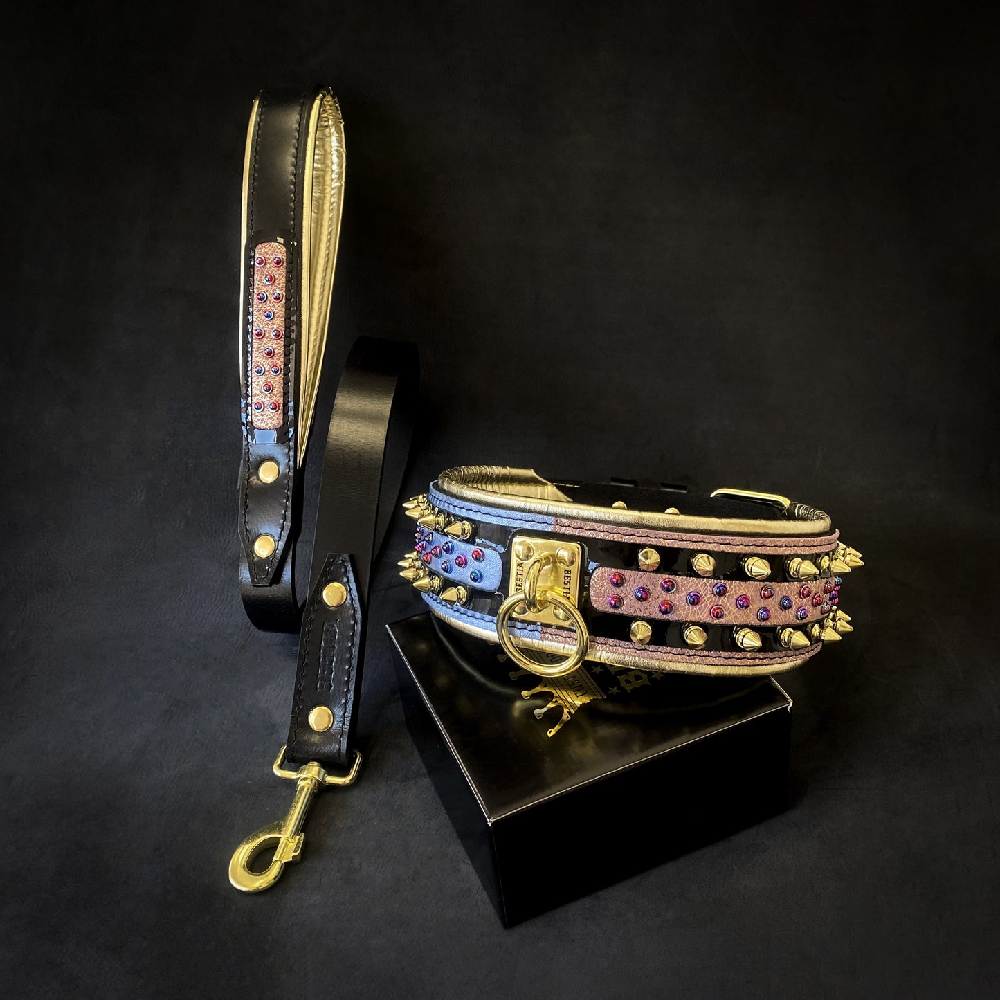The Candy Dog Collar Black-2