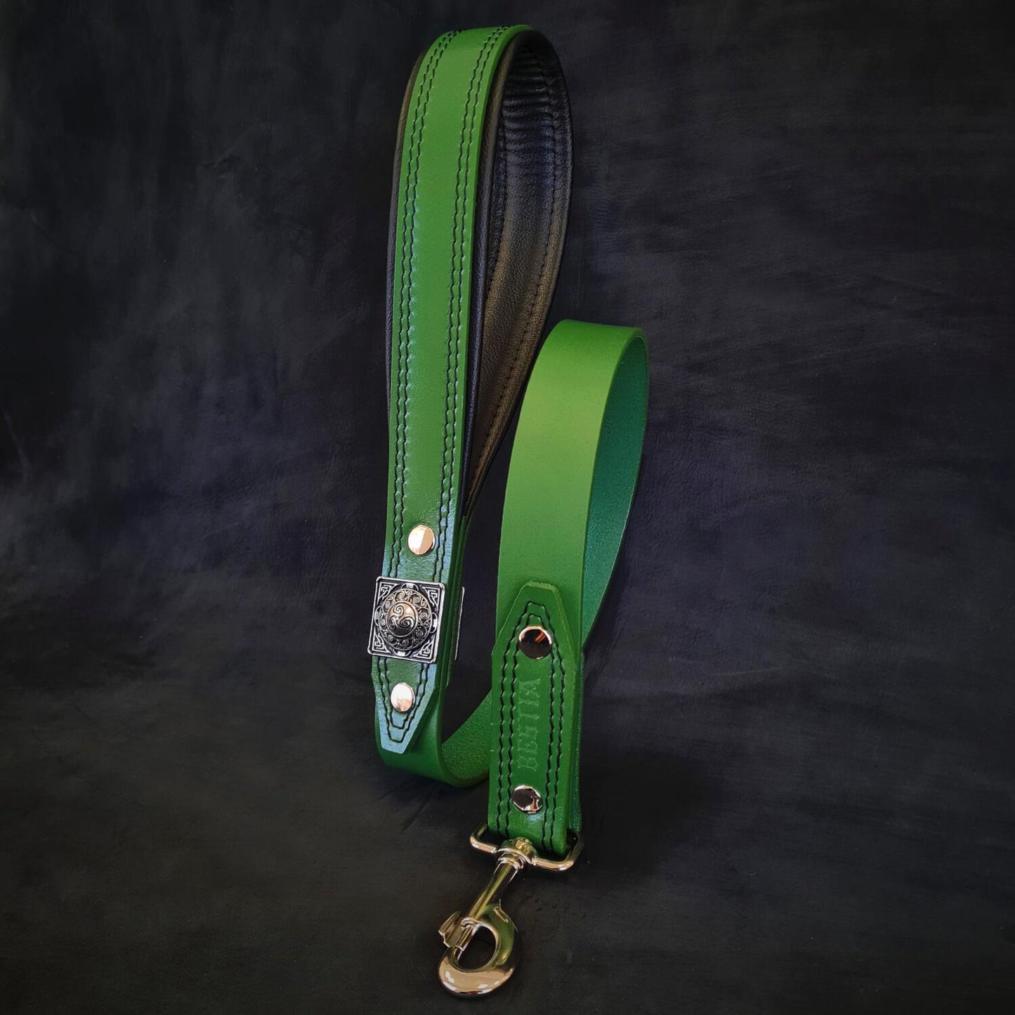 The "Eros" collar 2.5 inch wide Green-2